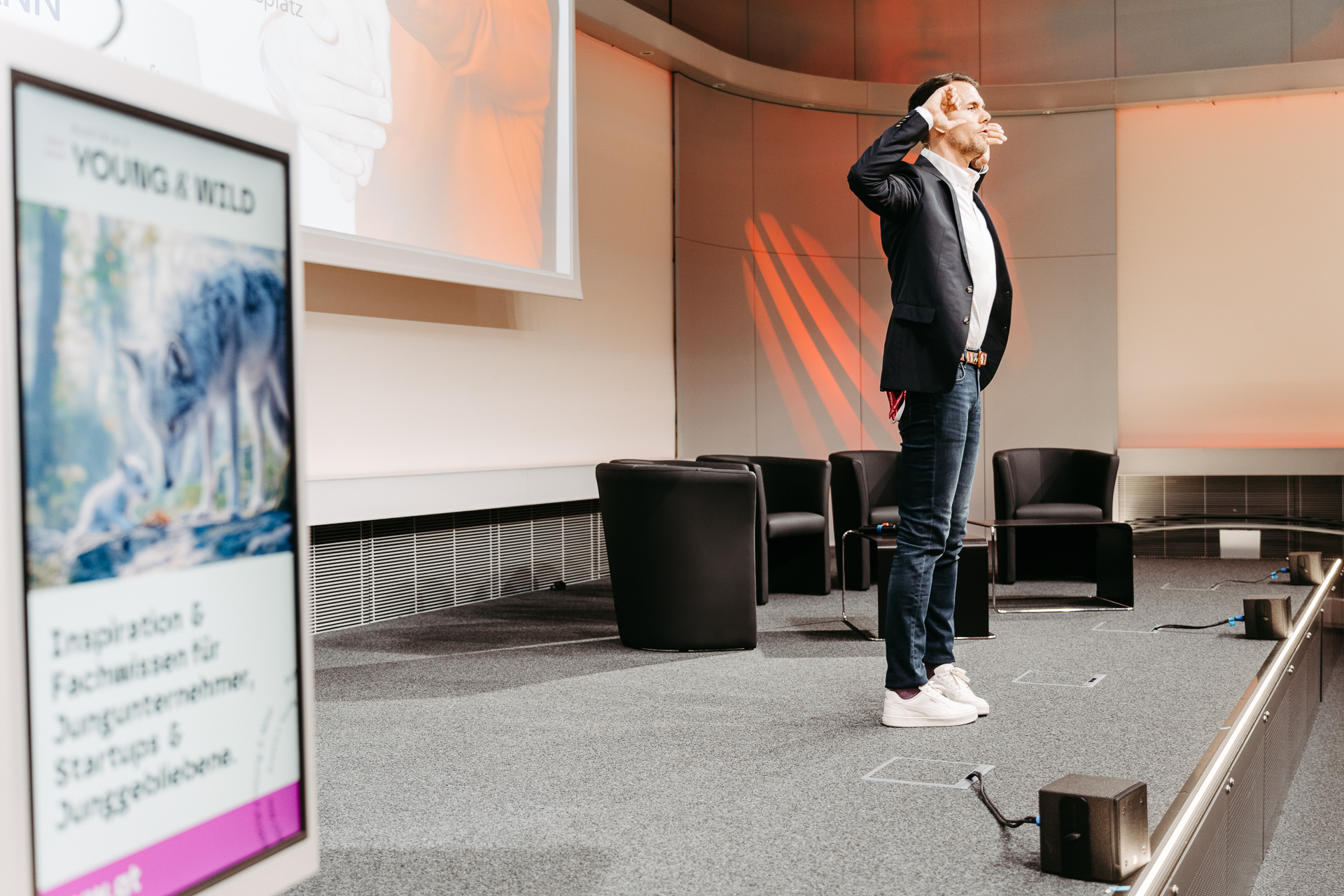 Nikolaus Kleemann bei der Arbeit